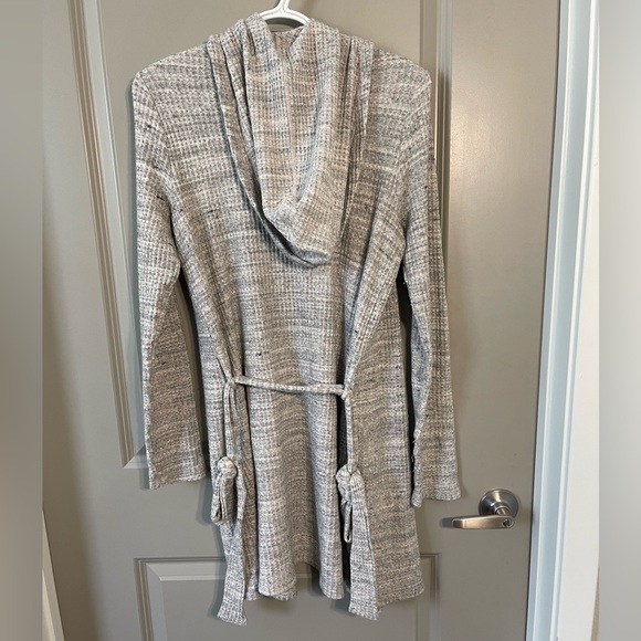 BEYOND YOGA
Womens Gray Belted Textured Hooded Waffle Knit Heather cardigan - Picture 2 of 3